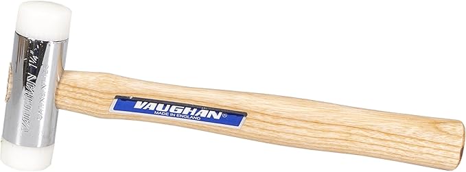 VAUGHAN Nylon Face Hammer, Chrome Plated Zinc Alloy Head, 1 Lbs, NT125, VN58410