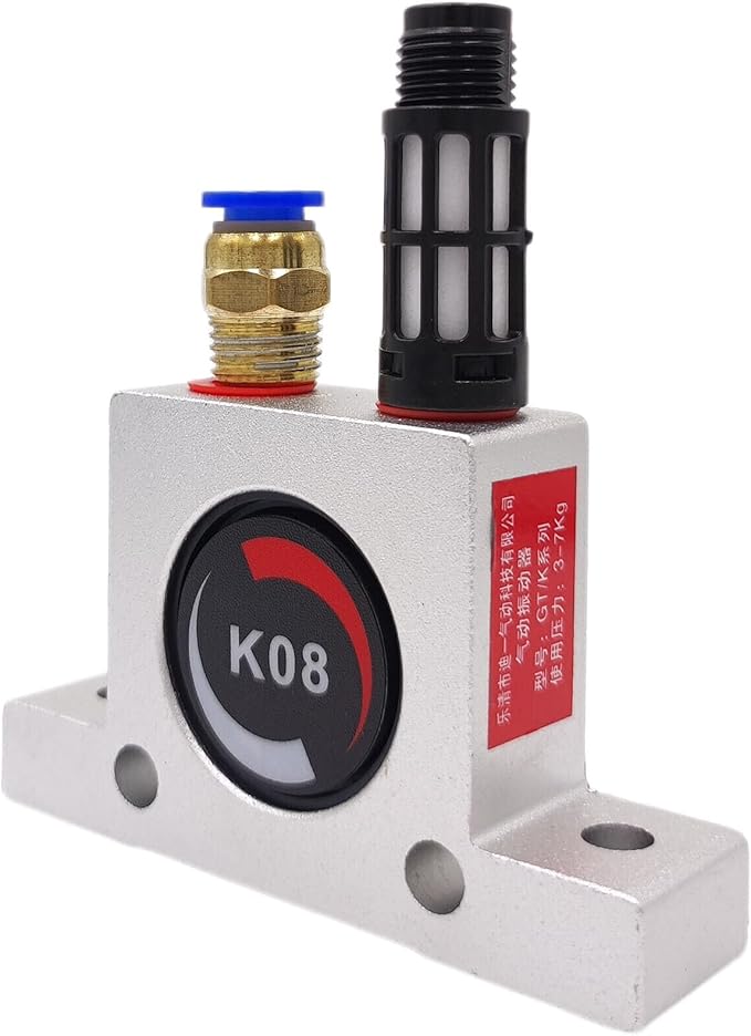 K8 1/4in Thread Pneumatic Vibrator Power Concrete Vibrator Ball Type Aluminum Alloy Air Turbine Oscillator