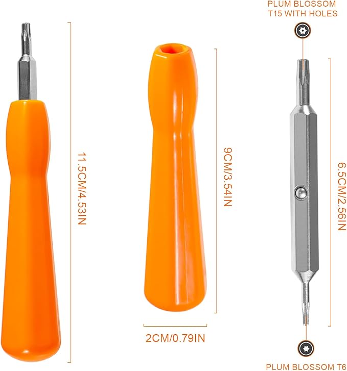 Screwdriver for Ring Doorbell Replacement, Torx T6 T15 Double Head Screwdriver