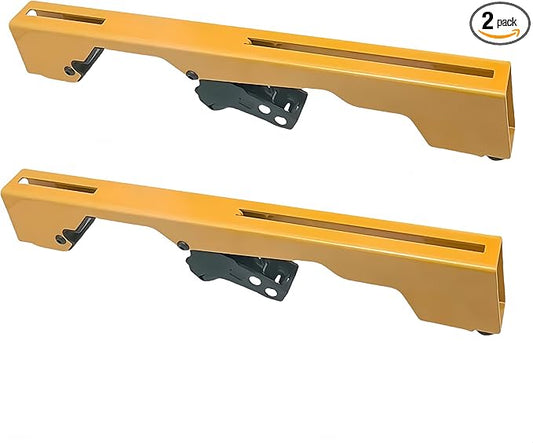 DW7231 Miter Saw Mounting Brackets Compatible with Dewalt's DW723,DWX723,DWX724 and DWX725 DWX725B Heavy Duty Miter Saw, (2 pack) Yellow