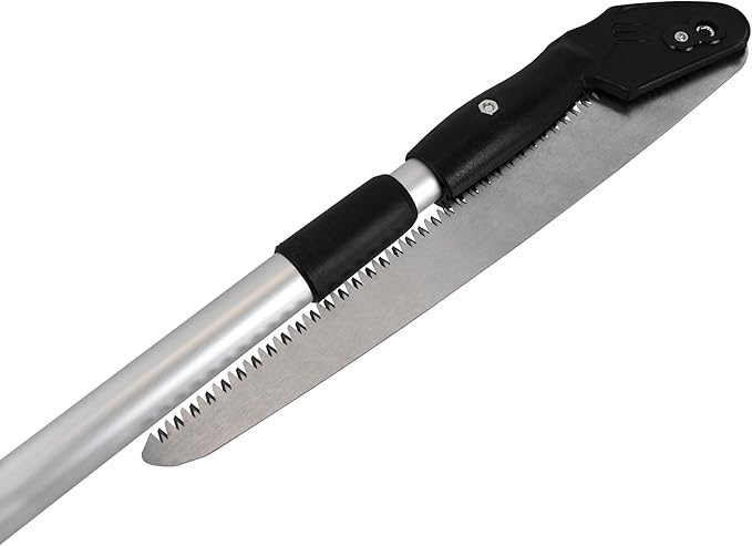 Jameson Barracuda Telescoping Pole Saw - Extendable from 41" to 68", Lightweight, Secure Lock, Tri-Cut Chrome-Plated Foldable Blade - Ideal for Precision Cutting