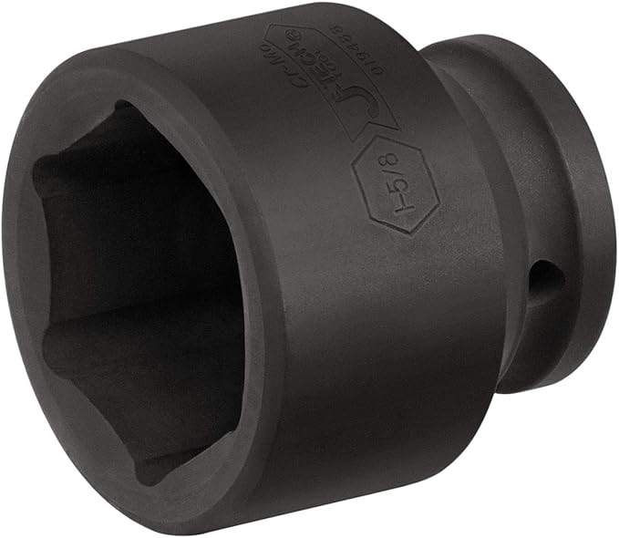 Jetech 3/4 Inch Drive 1-5/8 Inch Standard Impact Socket, Made with Chrome Molybdenum Alloy Steel, Heat Treated, 6-Point Design, SAE