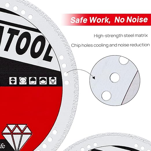 DT-DIATOOL Diamond Cut Off Wheels 4 x 7/8" for Steel Iron Rebar Metal Cutting Blades for Angle Grinder