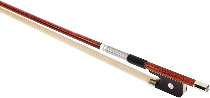 MI&VI CB-795 Professional Pernambuco Wood Skin Carbon Fiber Cello Bow (Full Size 4/4) with High-Density Bow Case Included | Well Balanced | Perfect Weight | Mongolian Horse Hair - MIVI Music