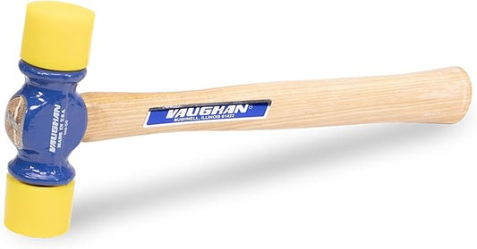 VAUGHAN Soft Face Hammer, Made In The USA, American High Carbon Steel Head, 12 oz, PF12, VN19425