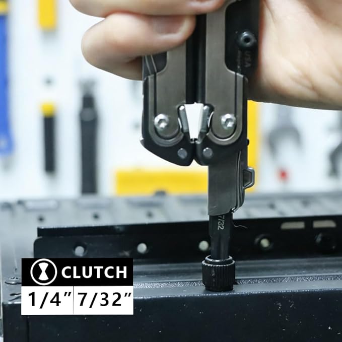 Security Bit Kit Set with Clutch Screwdrivers #1/4?쓆nd 7/32" Bit for Leatherman, Replacement Double-Ended Flat Screwdriver Bits for Leatherman Multi-Tool Accessories,S2 Steel (2Pack)