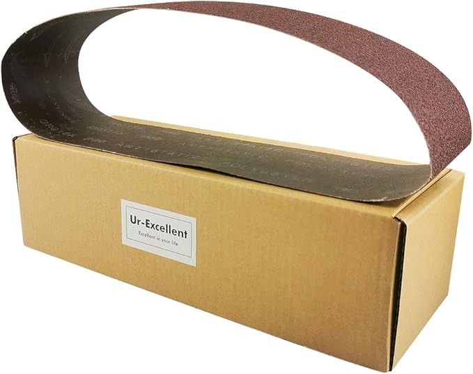 4x36 4 x 36 inch Sanding Belt Pack 4-Inch x 36-Inch,12 Pcs(4 Each of 80 120 150 Grits) Aluminum Oxide for Sander