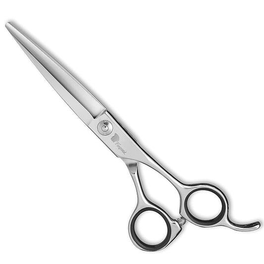 Professional Hair Scissors 6 Inch Straight with Extremely Sharp Blades, 440C Steel Hair Cutting Scissors, Durable, Smooth Motion & Fine Cut, Barber Scissors with Elegant Sheath, Cleaning Leather & Key