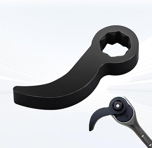 Pry Bar Wrench Adapter & Ratchet Pry Bar Attachment - Adjustable Angle Head, Extra-Strong Axle Removal Tool for Tight Spaces (1/2")