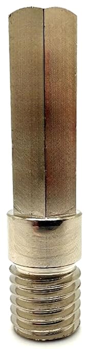 Core Drill Bit Adapter 5/8"-11 Thread to 1/2" Hex Shank, 5/8-11 Male Drill Bit Adapter for Threaded Diamond Hole Saw Core Drill Bit (5/8"-11 Thread to 1/2" Hex Shank, 1)