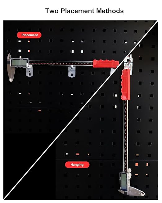Digital Caliper 12 Inch, 짹0.001" High Precision, Rechargeable & IP54 Calipers Measuring Tool, Stainless Steel Vernier Caliper 300mm with Large LCD, MM/Inch/F, Rubber Grip for 3D Printing, Machine Shop