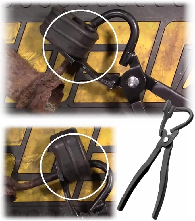 Exhaust Hanger Removal Tool,Rubber Bracket and Exhaust Hanger Separation Exhaust Pliers,Compatible with All Exhaust Rubber Hangers