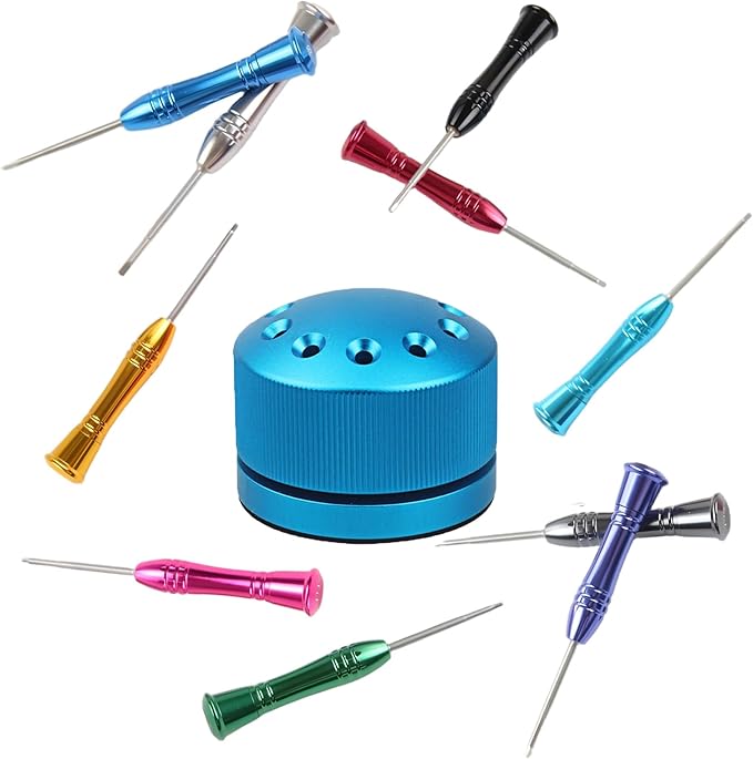 Dental Implant Screw Driver Universal Kit Tool Dentistry Implant Repair Stainless Steal Base Orthodontic Dentistry Tool with 10 Pcs（Blue）