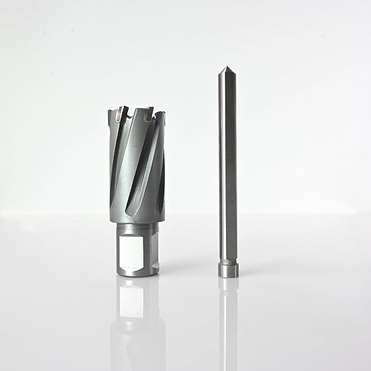 Wind Speed Carbide-Tipped Annular Cutter 1" Diameter x 1-3/8" Depth with Weldon Shank, High Precision Mag Drill Bit for Magnetic Drill Press, for Hard Material, Stainless Steel, Cast Iron, CT-350