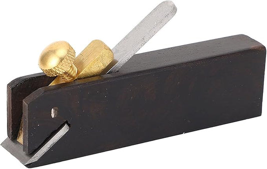 Wood Plane, 2.95x0.55in Small Hand Plane, Ebony Small Trimming Planer, Flat Bottom Hand Planing Tool for Carpenter Trimming, Chamfering, Planing, DIY Wood Cutting
