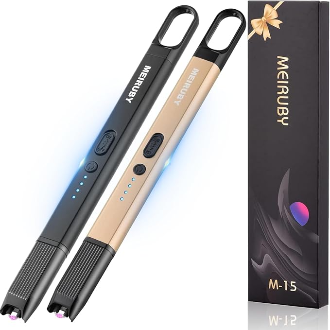 MEIRUBY Electric Candle Lighter for Women Candle Lovers - 2 Pack Gift Ideas