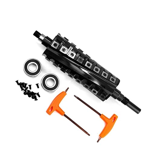 FINDBUYTOOL Helical Cutterhead for Delta 37-315 8" Jointer, 32 Carbide Inserts, Silent Operation and Tear-Free Surfacing