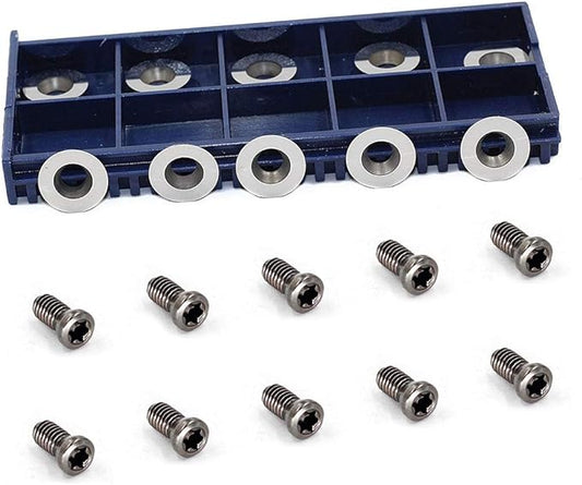 10pcs 12mm Round Carbide Inserts Cutters Knifes Indexable Replacement Fits For Popular DIY Woodworking Lathe Wood Turning Finisher Hollower Tools With 10pcs M4x9mm screws