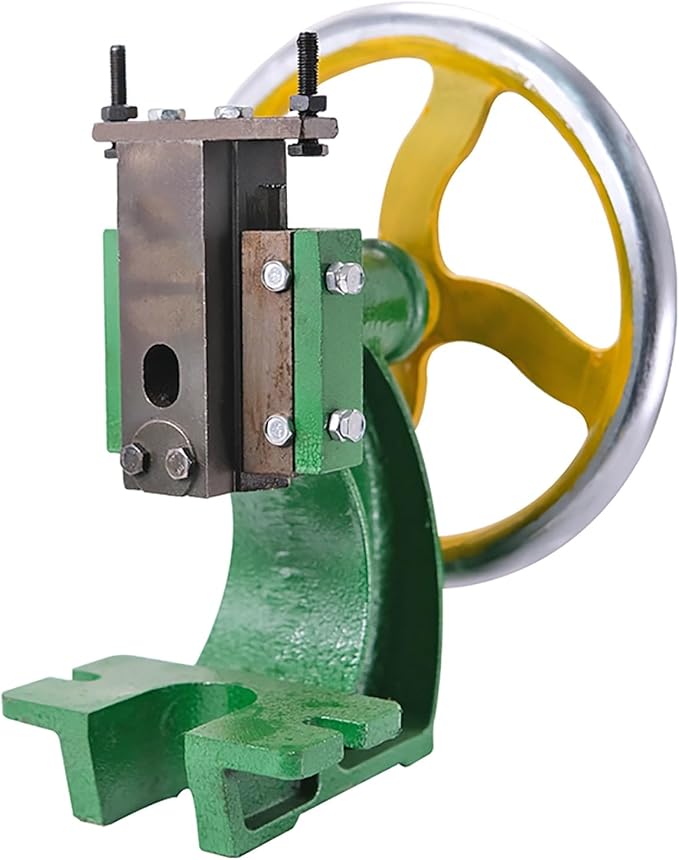 Precision Bench-top Cast Iron Arbor Press,Heavy-duty Handwheel Press With 1.2 Tons Of Pressure, For Stamping, Bending, Extruding, Riveting, Punching, Forming And Other Press-fitting Work(0.4ton)