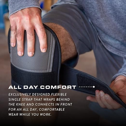 TSE Safety Super Soft Work Knee Pads, Premium Quality Neoprene Kneeling Pads, Extra Thick Comfortable Knee Pads for Men and Women