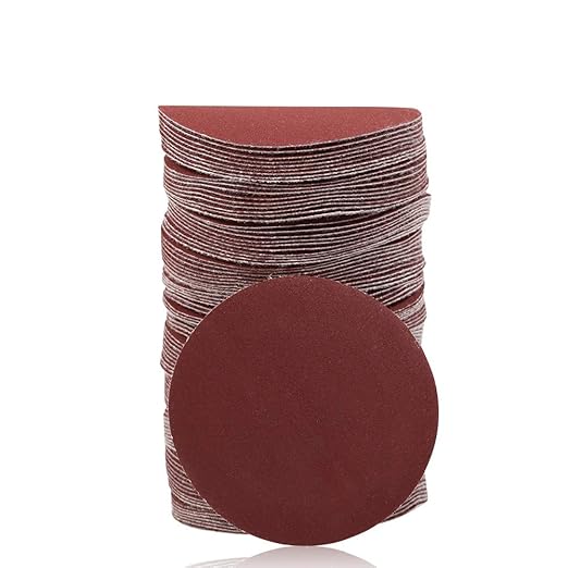 SPEEDWOX Hook and Loop Sanding Discs 100pcs 3 Inch 320 Grit Sandpaper for Wood Drill Grinder Rotary Tools No Hole