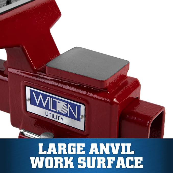 Wilton Utility Bench Vise, 4-1/2" Jaw Width, 4" Jaw Opening, 2-5/8" Throat (Model 674U)