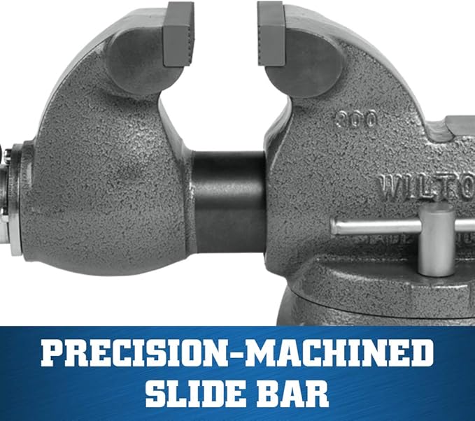 Wilton Machinist Bench Vise, 3" Jaw Width, 4-3/4" Jaw Opening, 2-5/8" Throat (Model 300S)