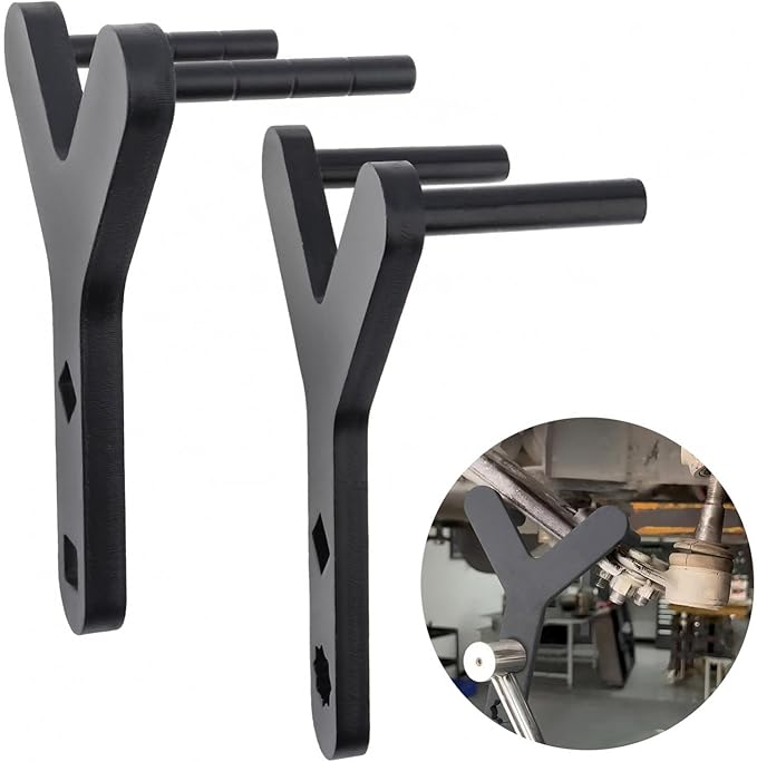 2Pcs Lower Control Arm Prying Tool, Control Arm Tool Suspension Arm Lever, Compatible with 1/2" Drive Extension Breaker Bar