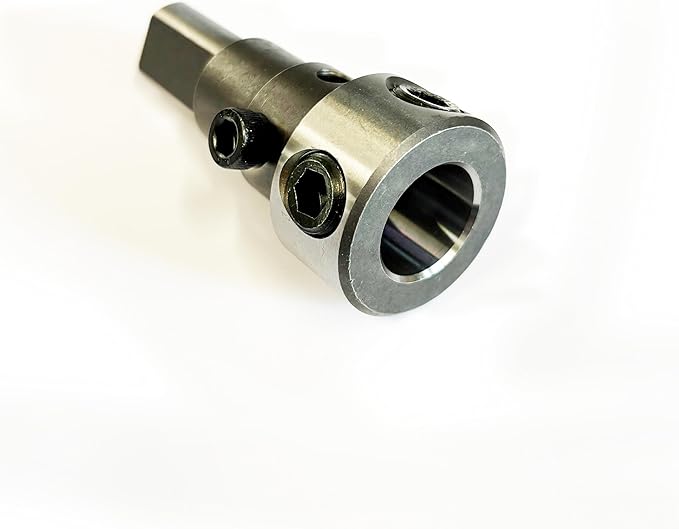 CS Unitec | 7-9-200 | Three-Flats Weldon Shank Adaptor - for Converting the Geared Chuck to a 3/4" Shank for Annular Cutters. 2" Length, 3/4" Shank - Made in USA