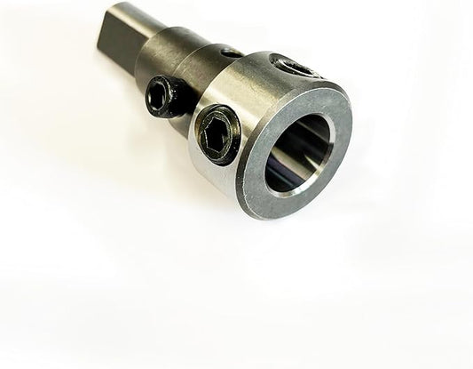 CS Unitec | 7-9-200 | Three-Flats Weldon Shank Adaptor - for Converting the Geared Chuck to a 3/4" Shank for Annular Cutters. 2" Length, 3/4" Shank - Made in USA