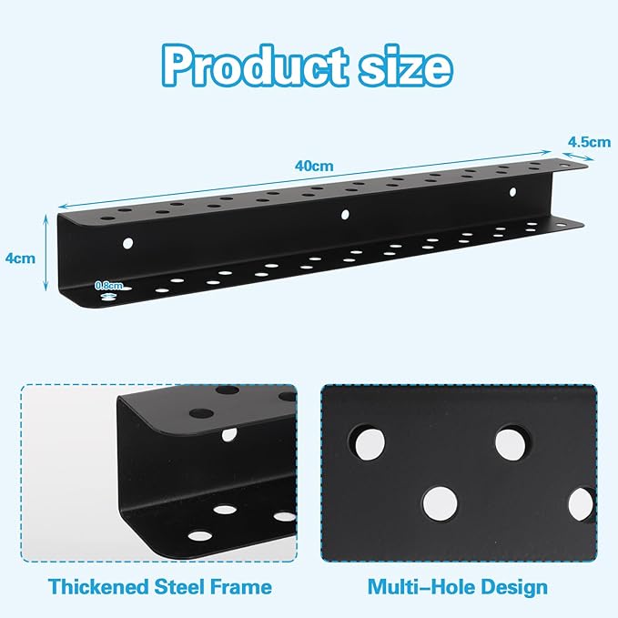 Screwdriver Organizer, Carbon Steel Screwdriver Holder, Garage Tool Organizer Wall Mount for Pliers, Wrenches & Nut Driver, Utility Storage Rack for Workspace, Workshop, Shed (15.7?섃셂/23 Holes)