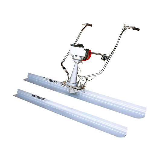 TOMAHAWK 1.6 HP Honda Gas Vibrating Concrete Power Screed Motor with 10 ft & 8 ft Blades Bull Float Honda GX35