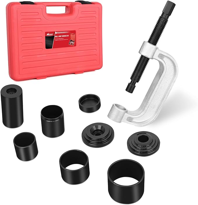 Nilight Ball Joint Press kit with 4x4 Adapters, Ball Joint Remove and Install Tools, 10 PCS Ball Joint Service Kit for Most 2WD and 4WD Cars and Light Trucks