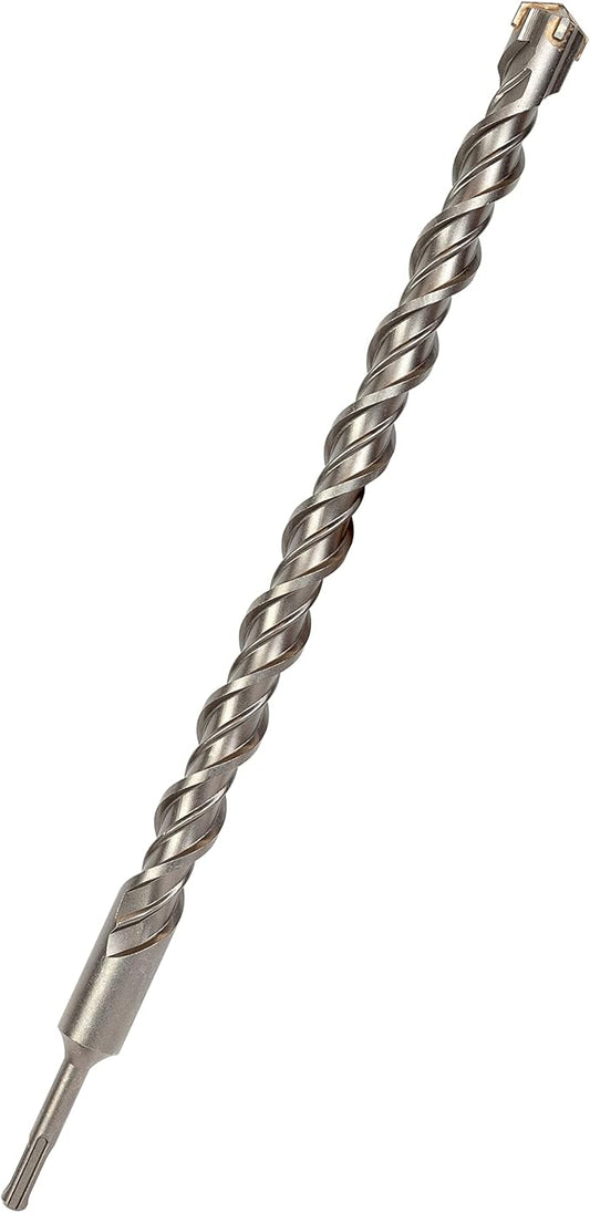 1-1/8 Inch x 18 Inch SDS Plus Rotary Hammer Drill Bit, Carbide Tipped for Brick, Stone, and Concrete (1-1/8" x 16" x 18")