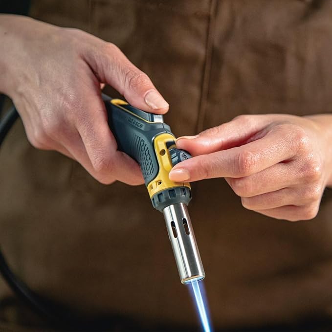 Bernzomatic FirePoint Creator Tool, Precision Flame Hand Torch for use with Bernzomatic MAP-Pro or Propane Fuel (Firepoint Tool + 3 MAP Pro Cylinders)