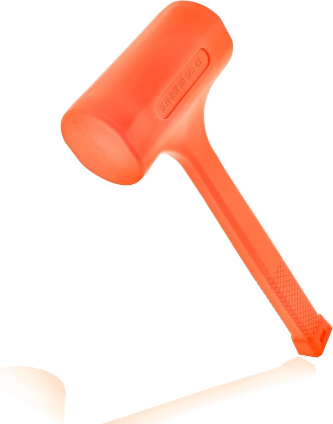 ABN Dead Blow Hammer, 4 lb Pound – Unicast Mallet with Non-Marring Rubber Coating