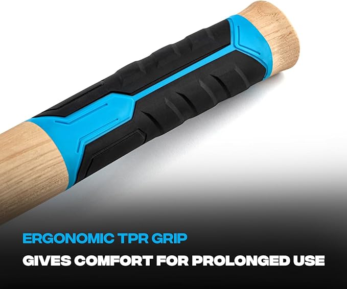 OX Tools Pro 12oz Dry Wall Hatchet Hammer Combo with TPR Grip and Nail Puller Straight Hickory Handle Milled Face Drywall Hammer Tool Hatchet Hammer OX-P088712