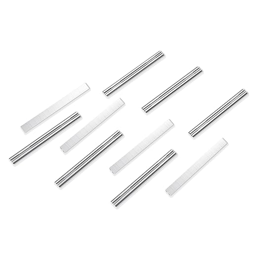 56.1mm Carbide Hand Planer Replacement Blades, for Woodturning Replacement Cutter Knives, for Craftsman, Bosch, Milwaukee, Makita, DeWalt, Ryobi 2-1/5 Planer (56.1x5.5x1.1-35°) (10, 56.1x5.5x1.1-35°)