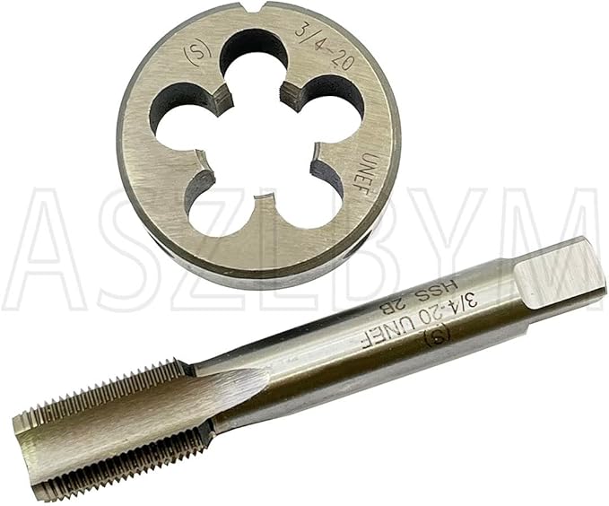 3/4-20 HSS Tap And Die Set竊?UNEF Machine Thread Tap And UNEF Round Thread Die Right Hand