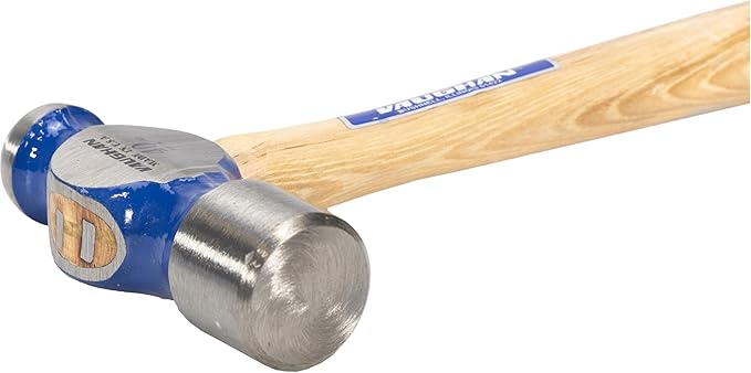 VAUGHAN Ball Pein Hammer, 40 oz, Hickory handle, American high carbon steel, TC640, VN15930