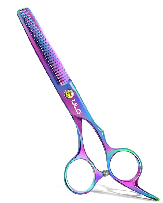 ULG Hair Thinning Scissors Professional Barber?셲 Texturizing Teeth Shears for Hairdressing, Salon and Home Use Thinning Shears for Hair Cutting, Made of Japanese Stainless Steel, 6.5 inch