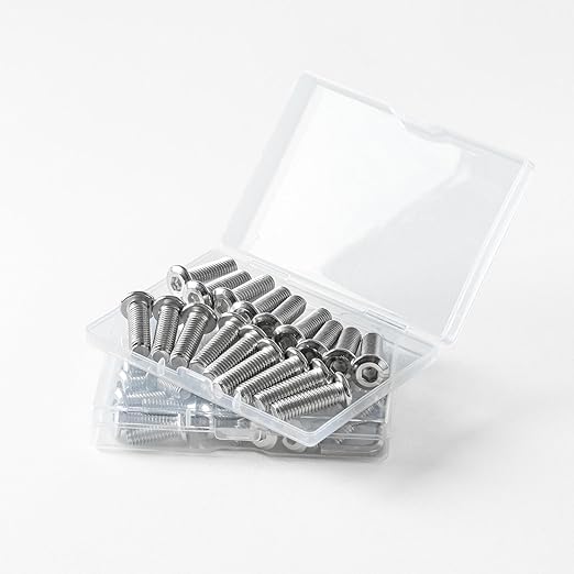 M6 x 75mm (10 Pack) Metric Flat Head Hex Socket Cap Screws Bolts, 304 Stainless Steel 18-8, Hex Drive, Bright Finish, Fully Machine Thread