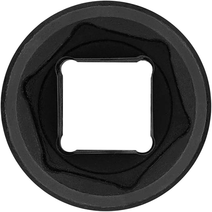 JETECH 1/2 Inch Drive 21mm Standard Impact Socket, Chrome Molybdenum Alloy Steel, 6-Point Design, Metric