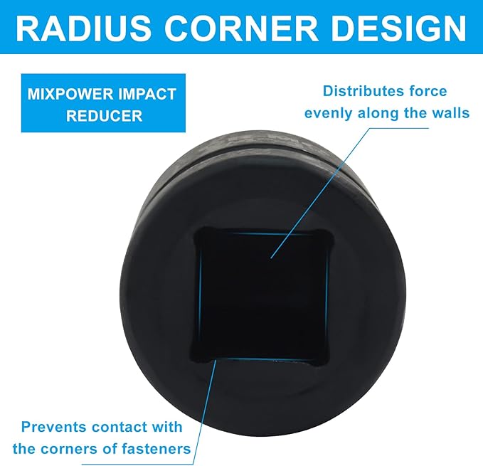 3/4" Female to 1" Male Impact Socket Adapter, Black Wrench Socket Adapter For Impact Driver