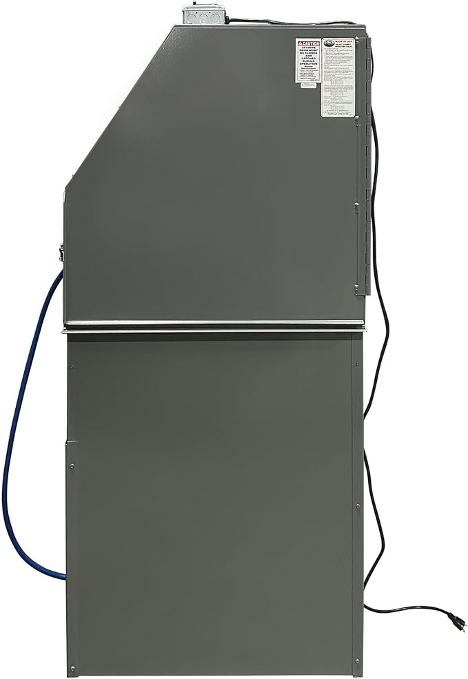Skat Blast TP Tools USA 2858FP Abrasive Sandblast Sandblasting Cabinet with HEPA Vacuum, 58"W x 28"D x 28"H Work Area, Made in USA