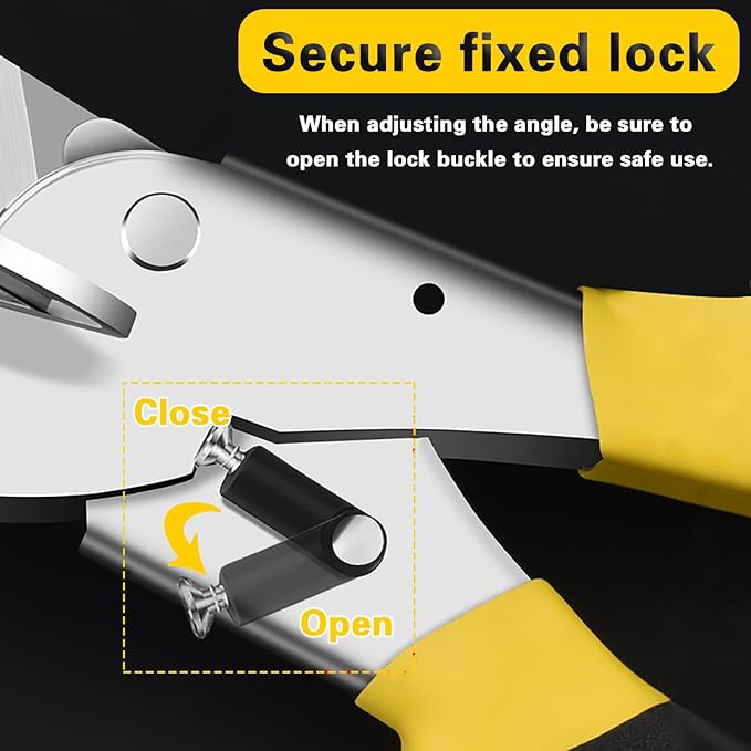 Multifunctional Trunking Miter Shears for Molding and Trim Cutter Adjustable 45 To 135 Degree Hand Tools for Cutting Plastic PVC and Molding Trim with Replacement blades