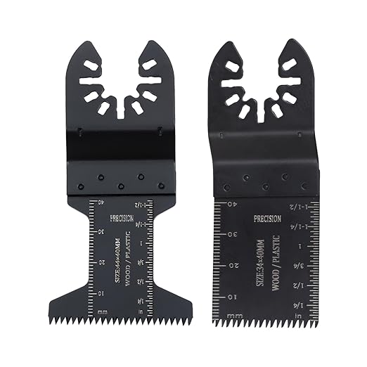 findmall 26 PCS Oscillating Saw Blades Kit Accuracy Cutting Kit Oscillating Multi-Tool Blades - Universal Fit, Cuts Wood, Metal, PVC, Drywall
