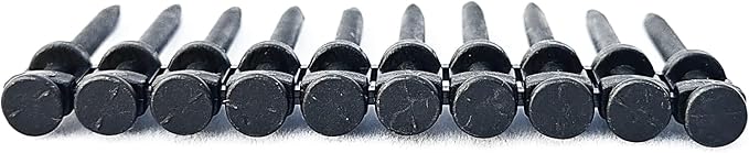 1-1/2" Collated Concrete Nails, .115" Shank Black Pins for Fastening Metal Framing to Concrete or Steel by Gas Acutated Tools, 100pcs/pack