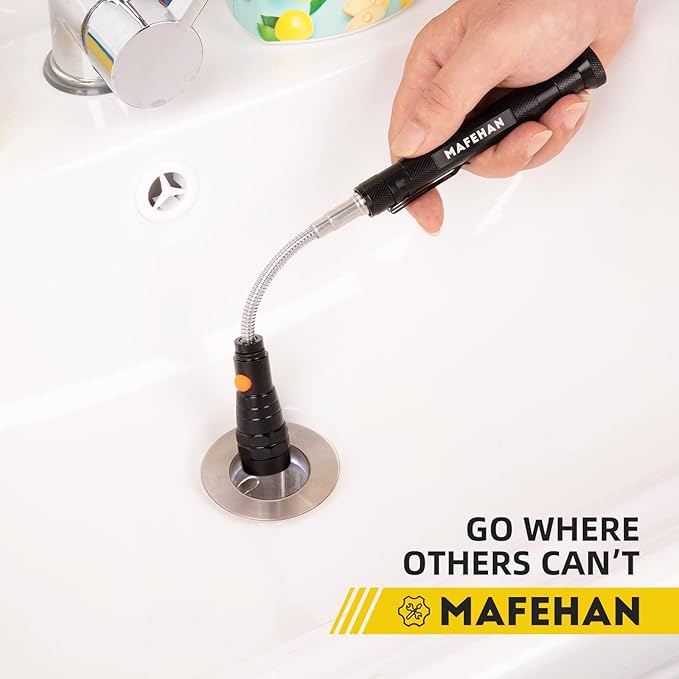 Telescoping Magnetic Pickup Tool with Extendable Flashlight, Unique Mens Gifts for Dad, Husband, Grandpa & Boyfriend ??Christmas Gifts, Stocking Stuffers, White Elephant Gifts