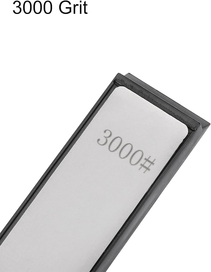 uxcell Diamond Sharpening Stones 3000 Grit Whetstone Knife Sharpener Stone with Non-Slip Base